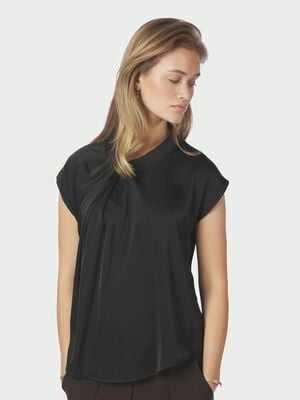Fleur Drapy Satin Blouse