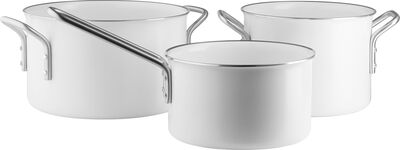 White Line set of three pots