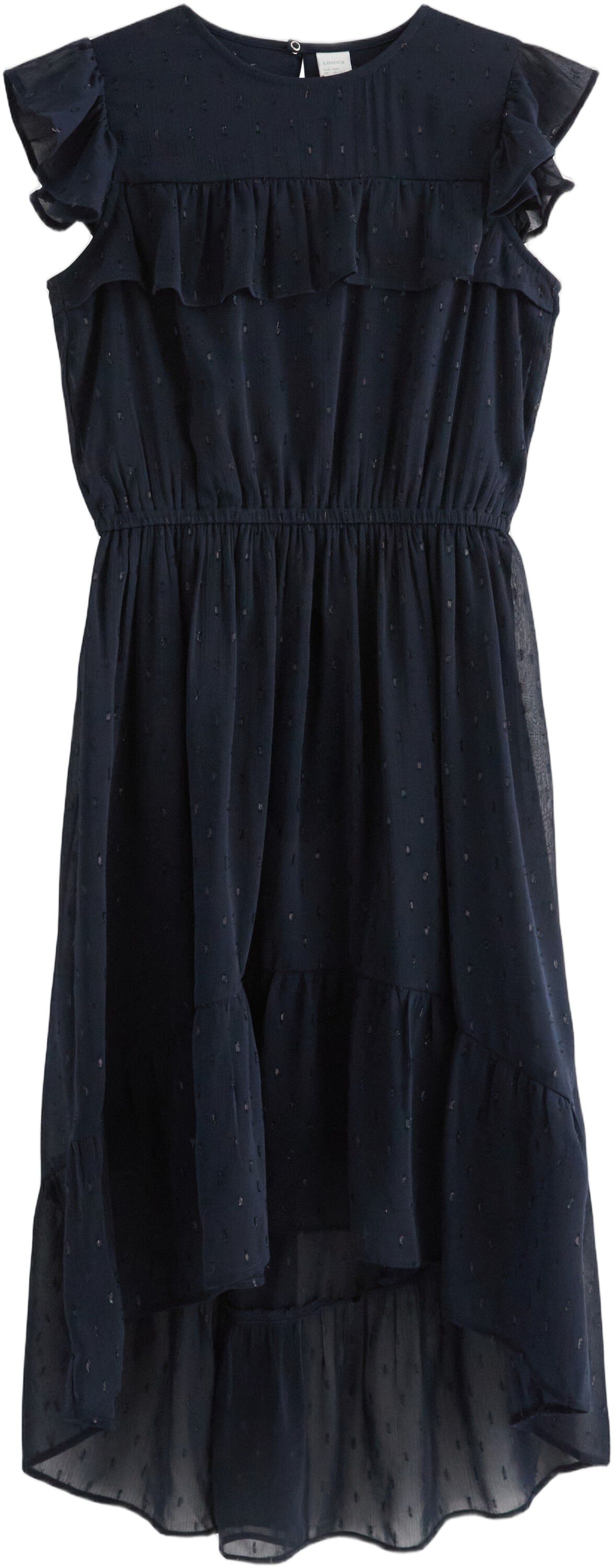 &Auml;rml&ouml;s kl&auml;nning i chiffong med vola