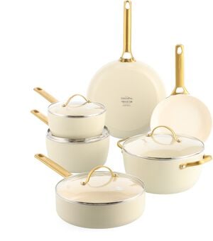 Greepan Padova Cookware set 610pcs Cream White