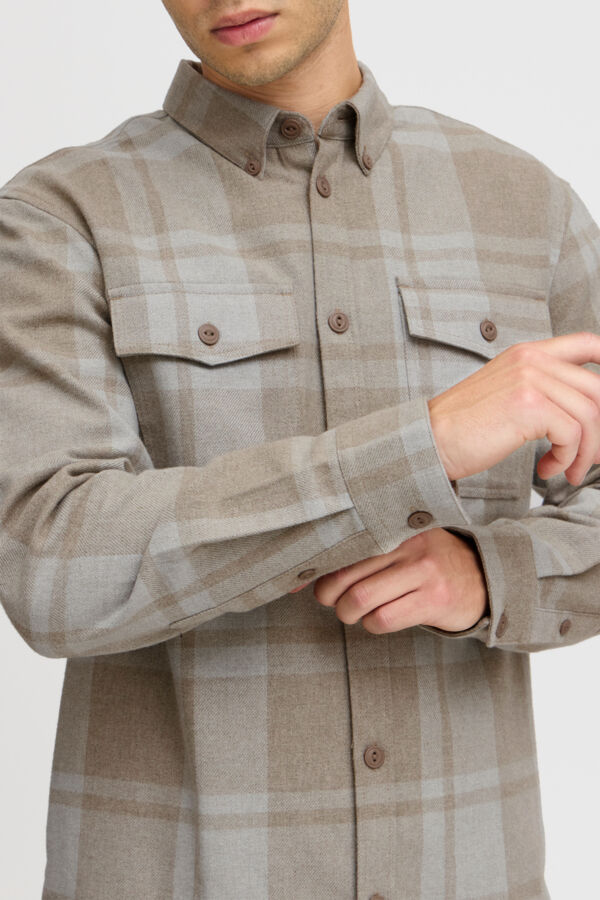 CFAUGUSTO LS checked overshirt