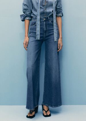 High-rise wideleg jeans