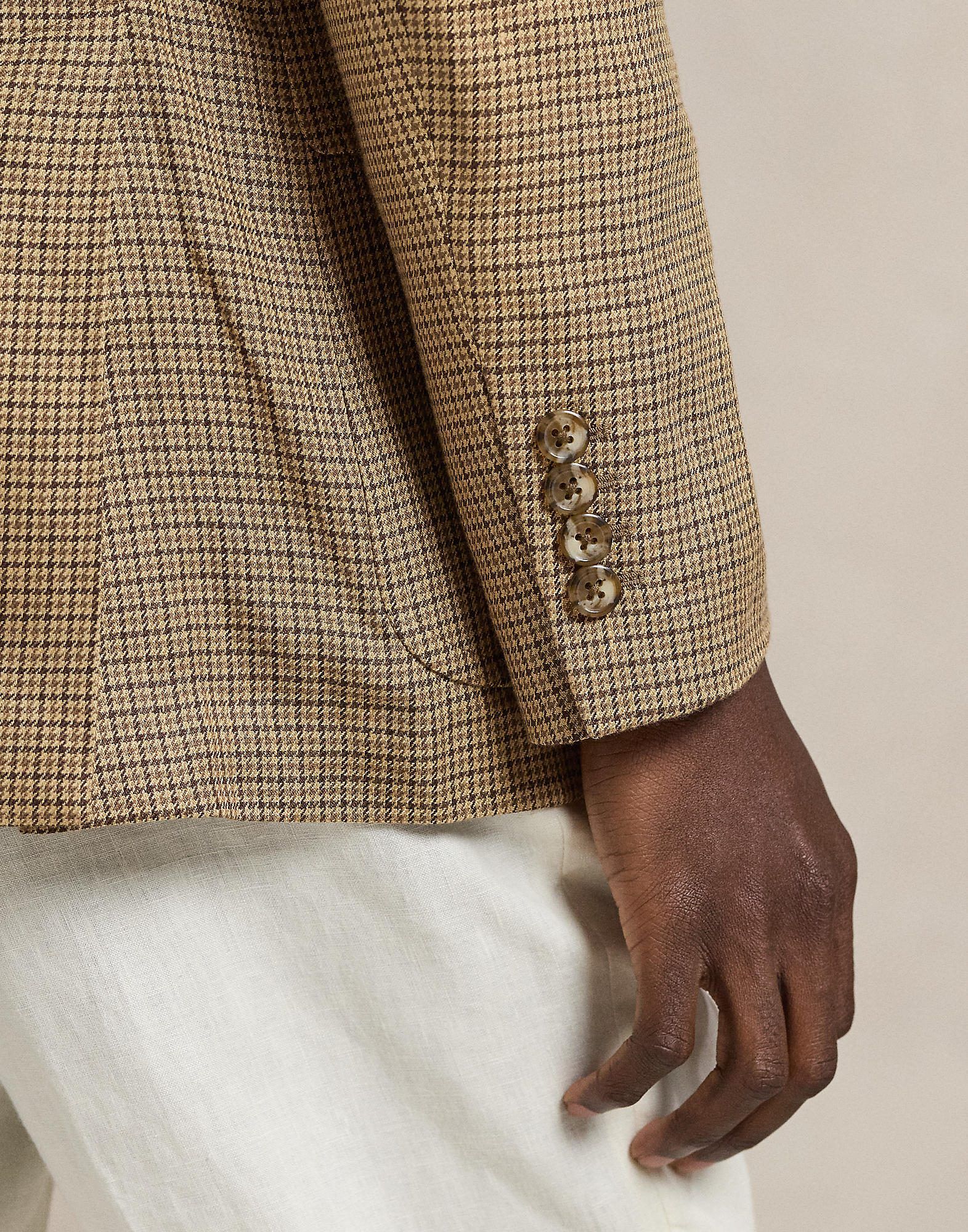 Polo Tailored Fit Plaid Twill Sport Coat