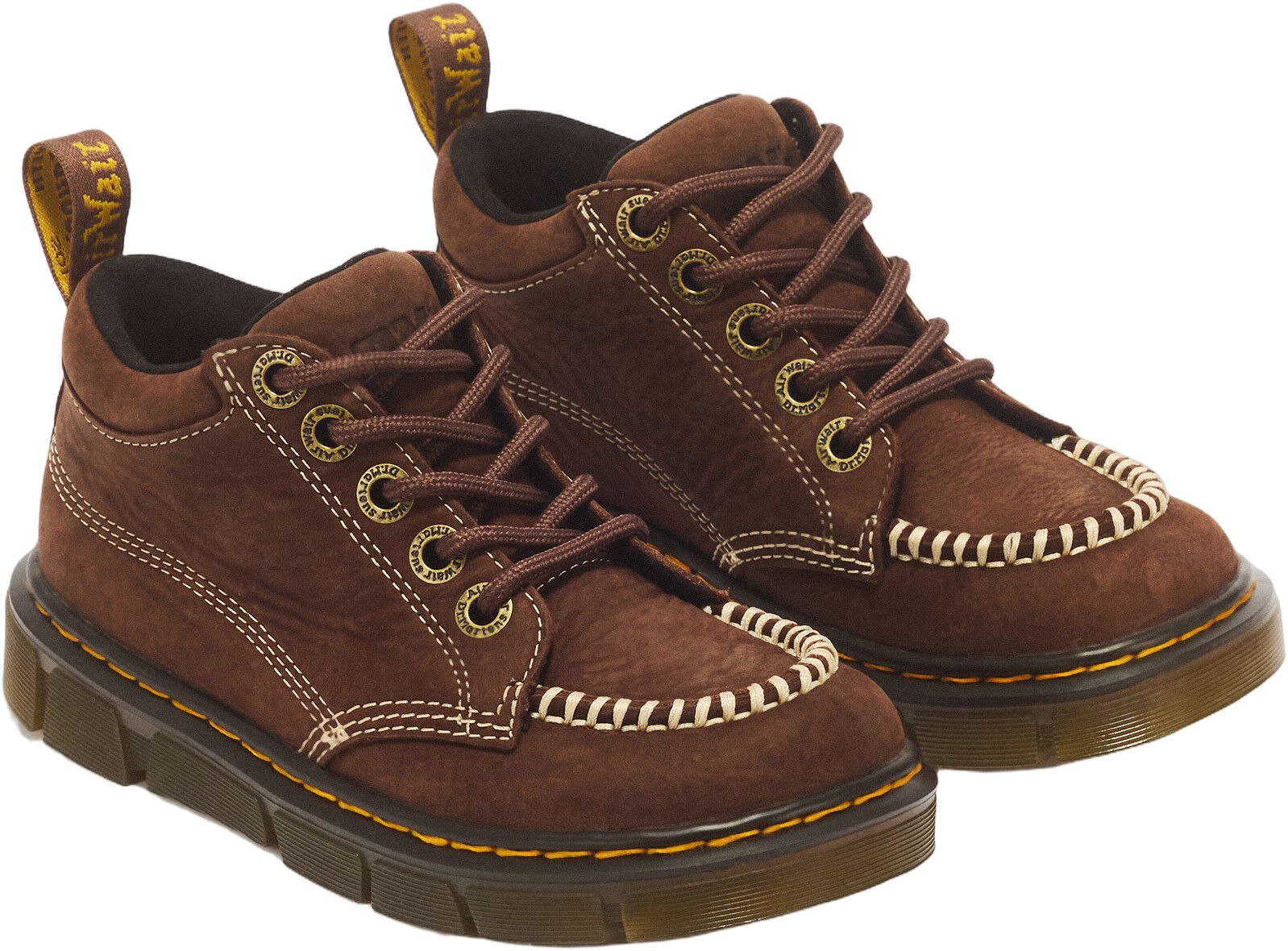 Raffe Moc Boot J Dark Brown Tumbled Nubuck