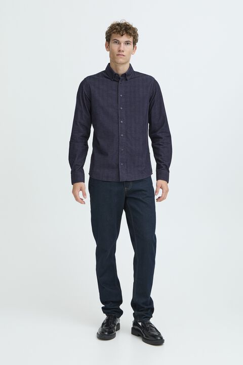 CFPONTUS LS BD checked corduroy shi