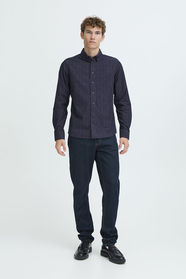 CFPONTUS LS BD checked corduroy shi