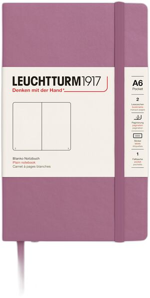 LT1917 Notesbog A6 Blank HC - Dusty Rose 372353