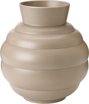 Tortus Archie vase No3 H 26. 5 cm dark sand