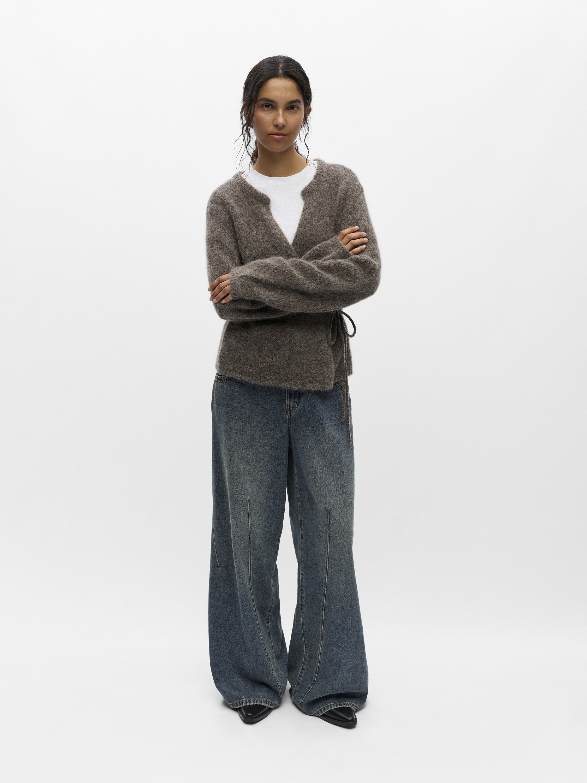 Objnete L/S Re Tie Cardigan Noos