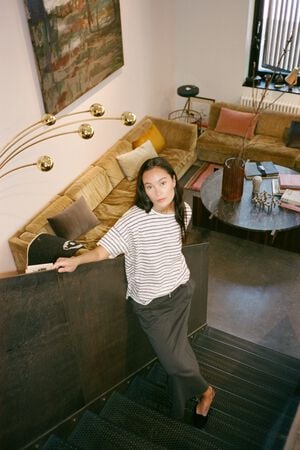 Light stretch long skirt - Hanni