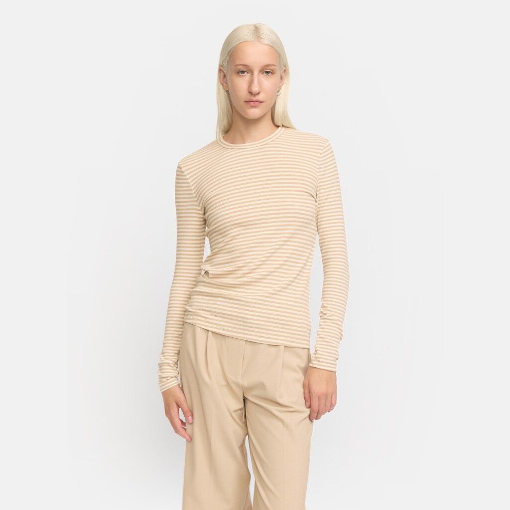 SRFenja Stripe O-neck Top