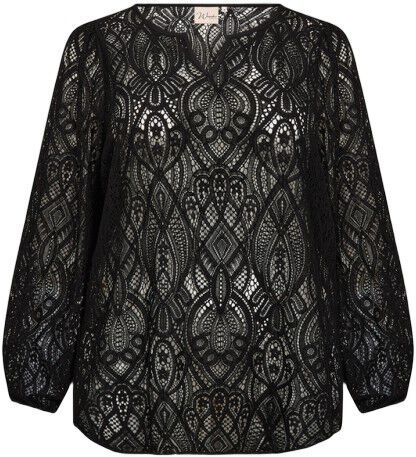Curvy WA-NELA 2 Bluse Sort