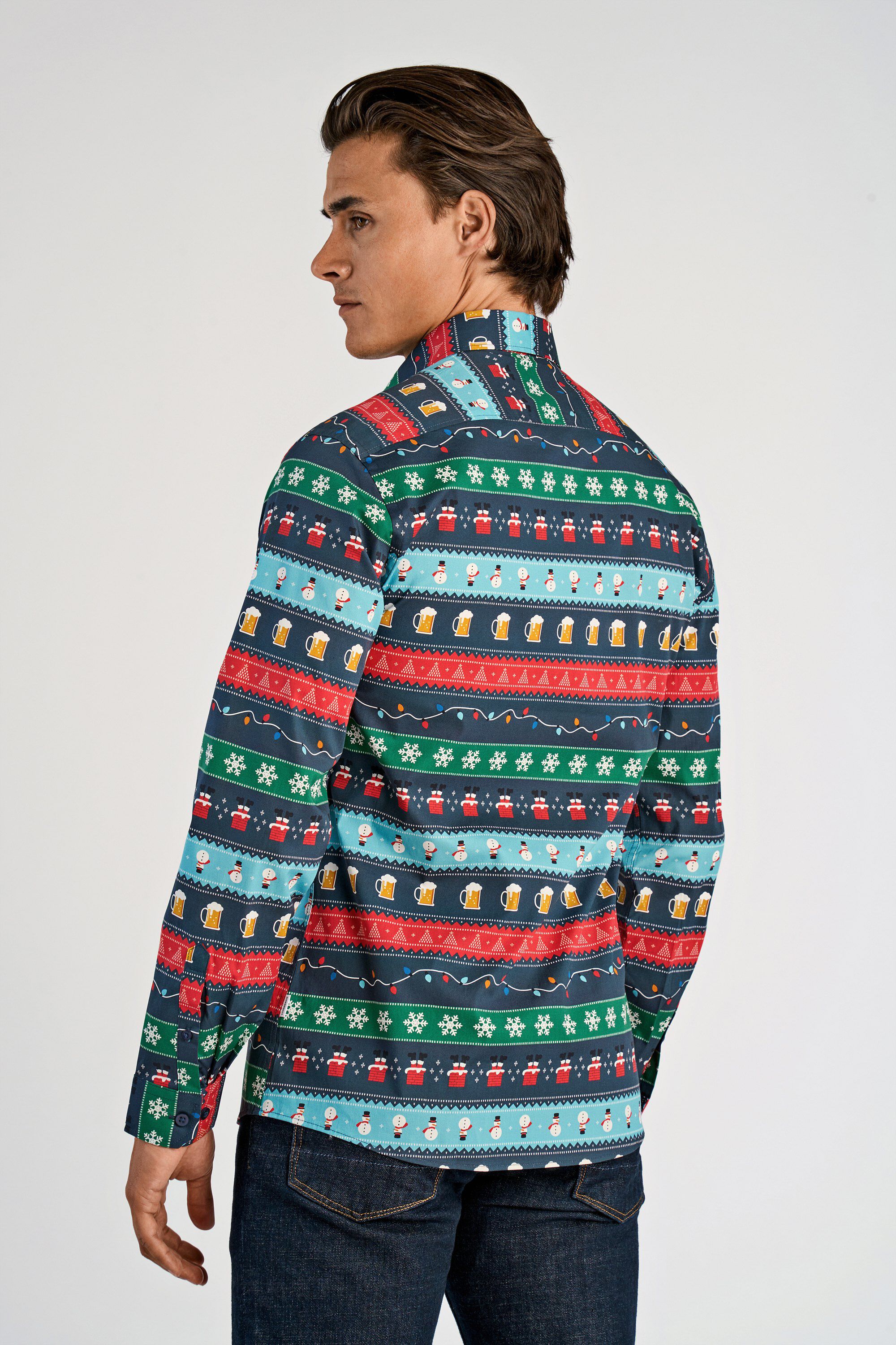 AOP Christmas shirt L/S