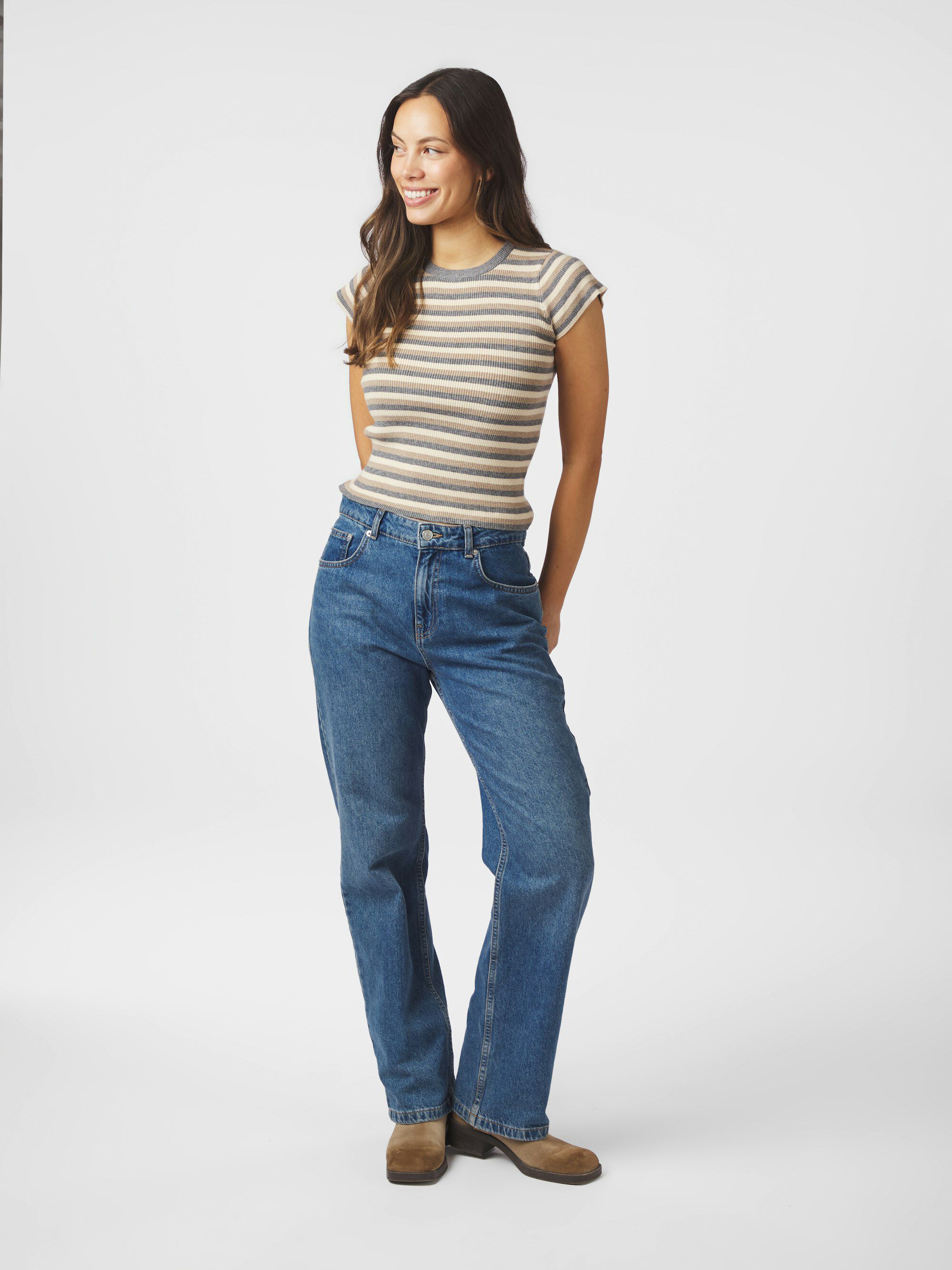 Tirra Simple Stripe Knit Top