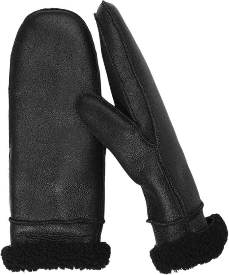 VINSON - MITTENS - SHEEP SKIN WITH CURLY SHEARLING AROUND TH