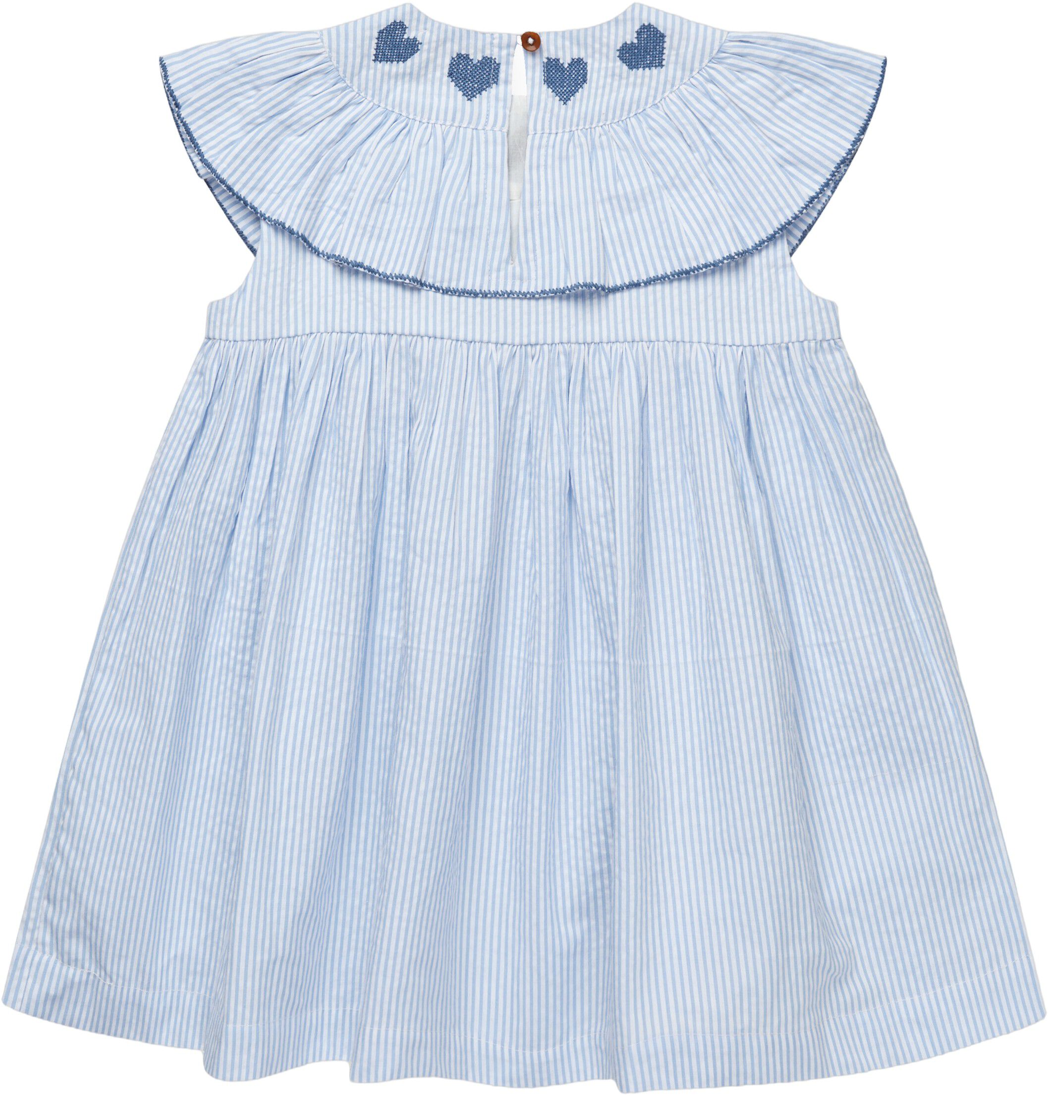 SEERSUCKER DRESS W. HEART