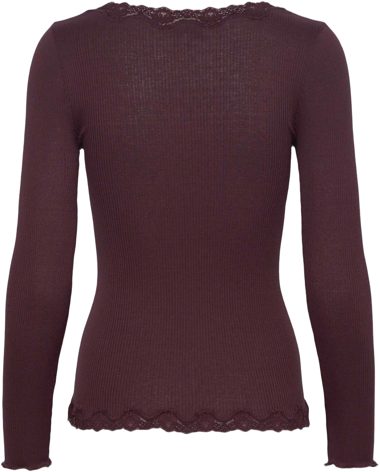 RWBabette Silk LS V-neck Lace Cardigan