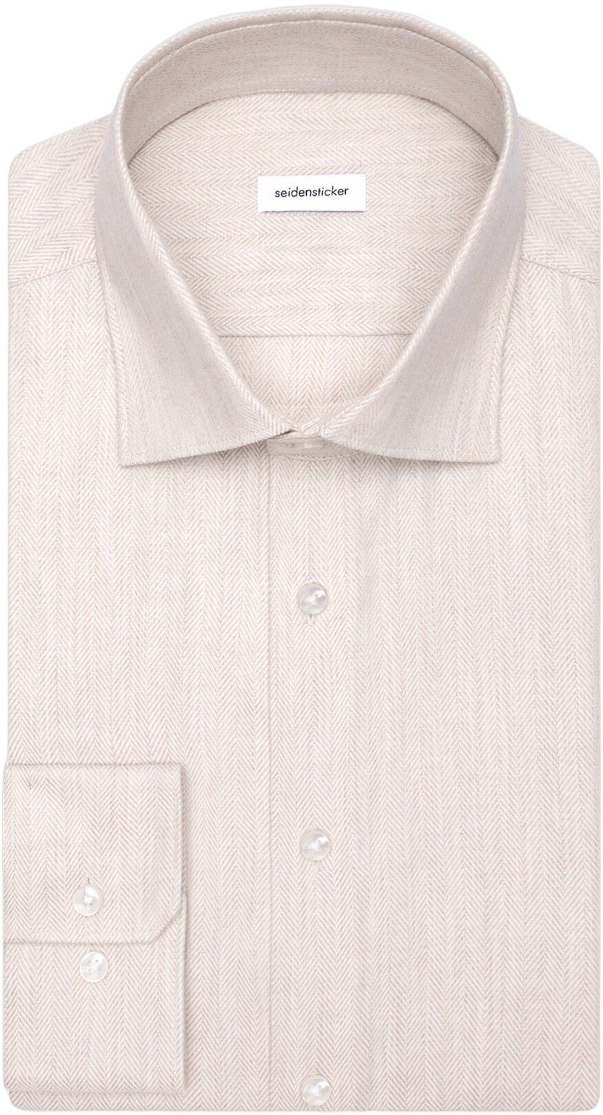 Flannel shirt Regular 1/1 Kent-Collar Herringbone