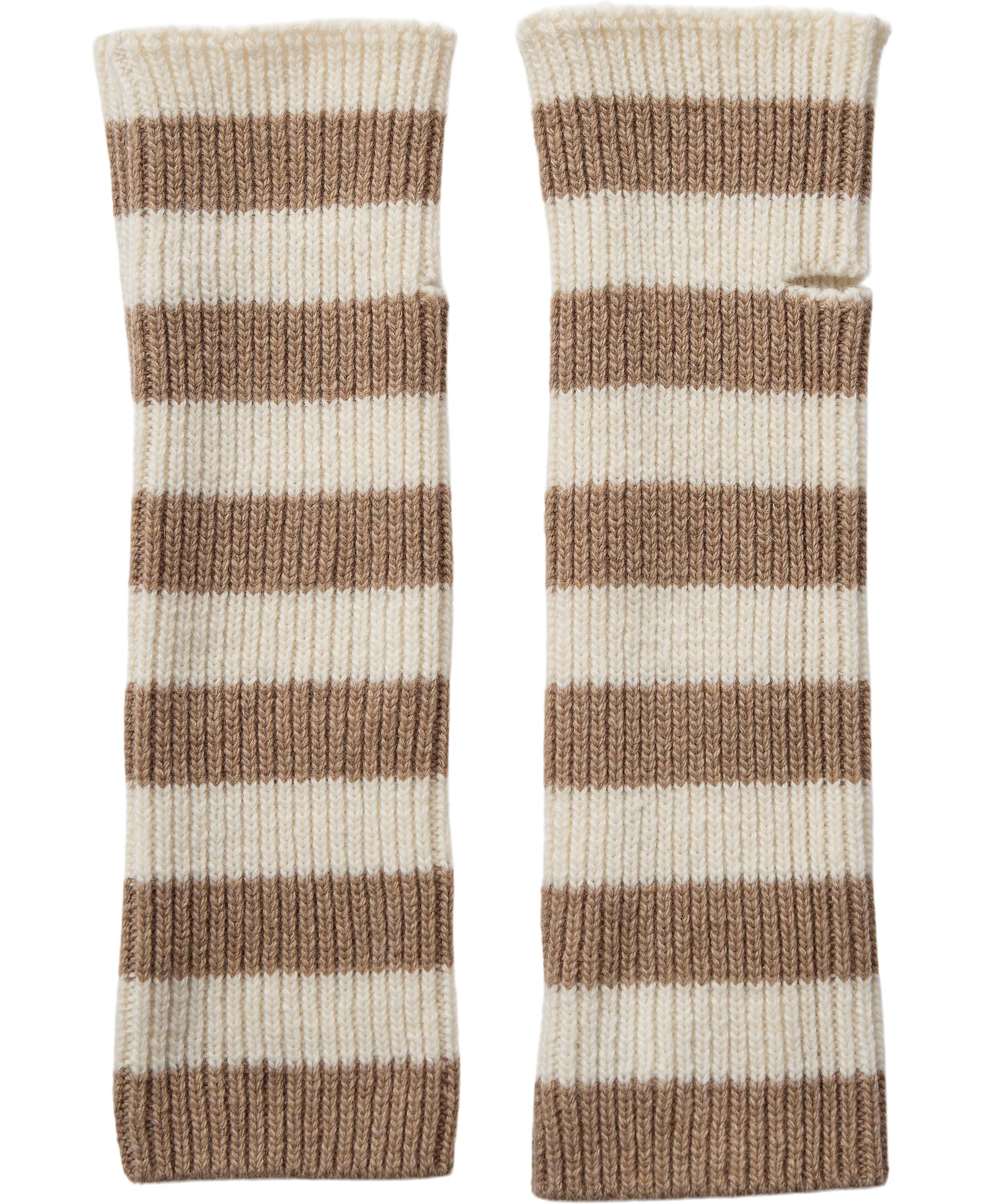 2717 Fingerless Glove Solid Beige