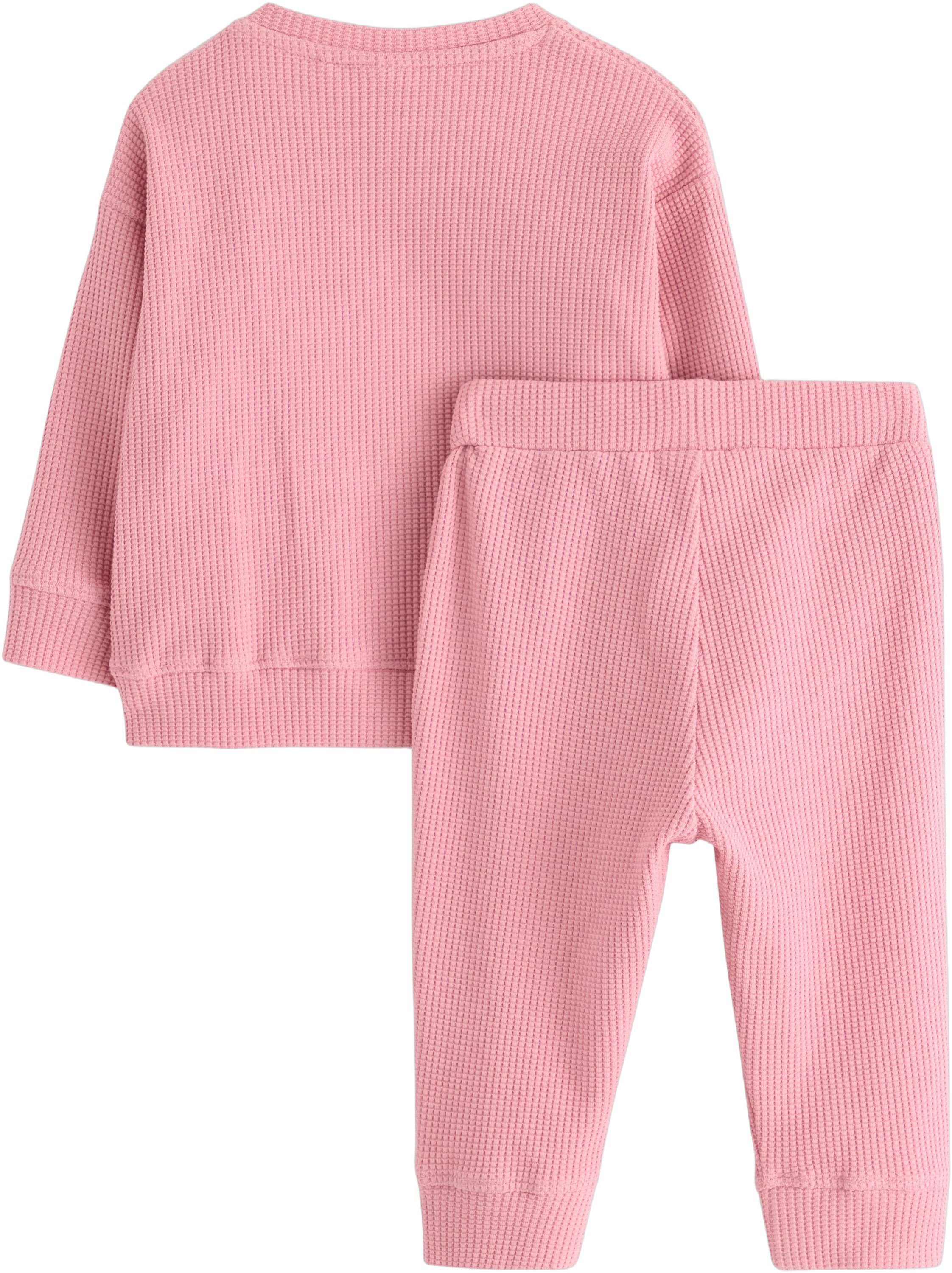 Soft set in waffled cotton with a s