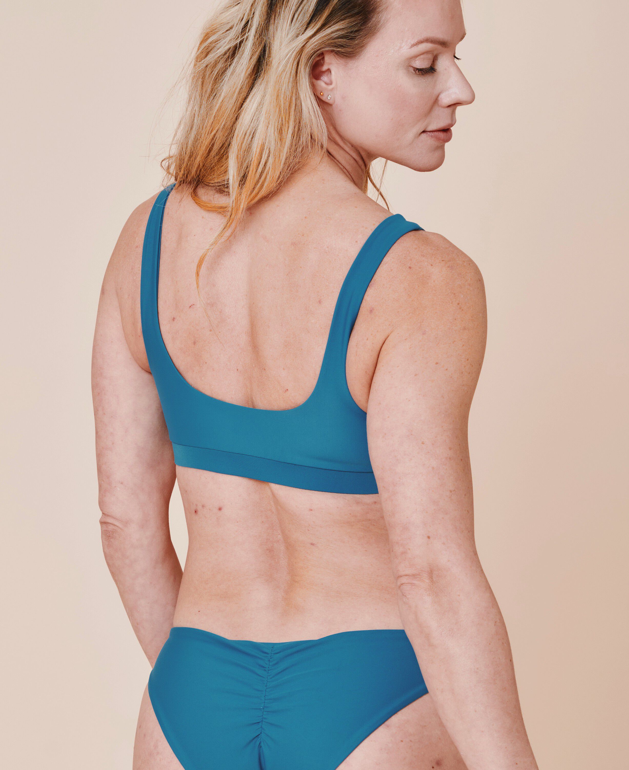 Agung sporty bikini top - Cartel Blue