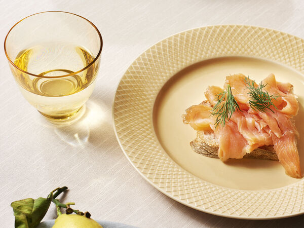 Rhombe Middagstallerken Ø27 cm sand porcelæn