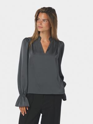 Amara Drapy Satin Blouse