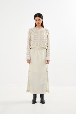 Feathery shirt jacket - September