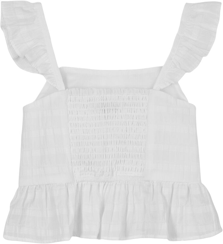 TEXTURED COTTON TOP SLVLS