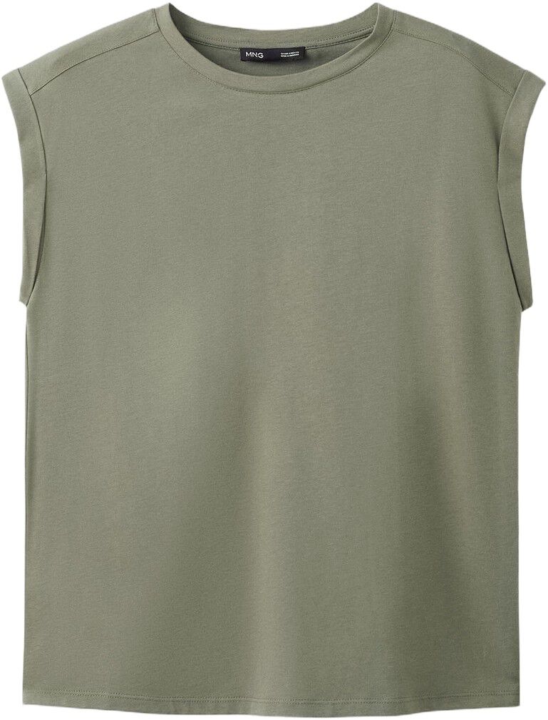 Short-sleeved t-shirt with shoulder