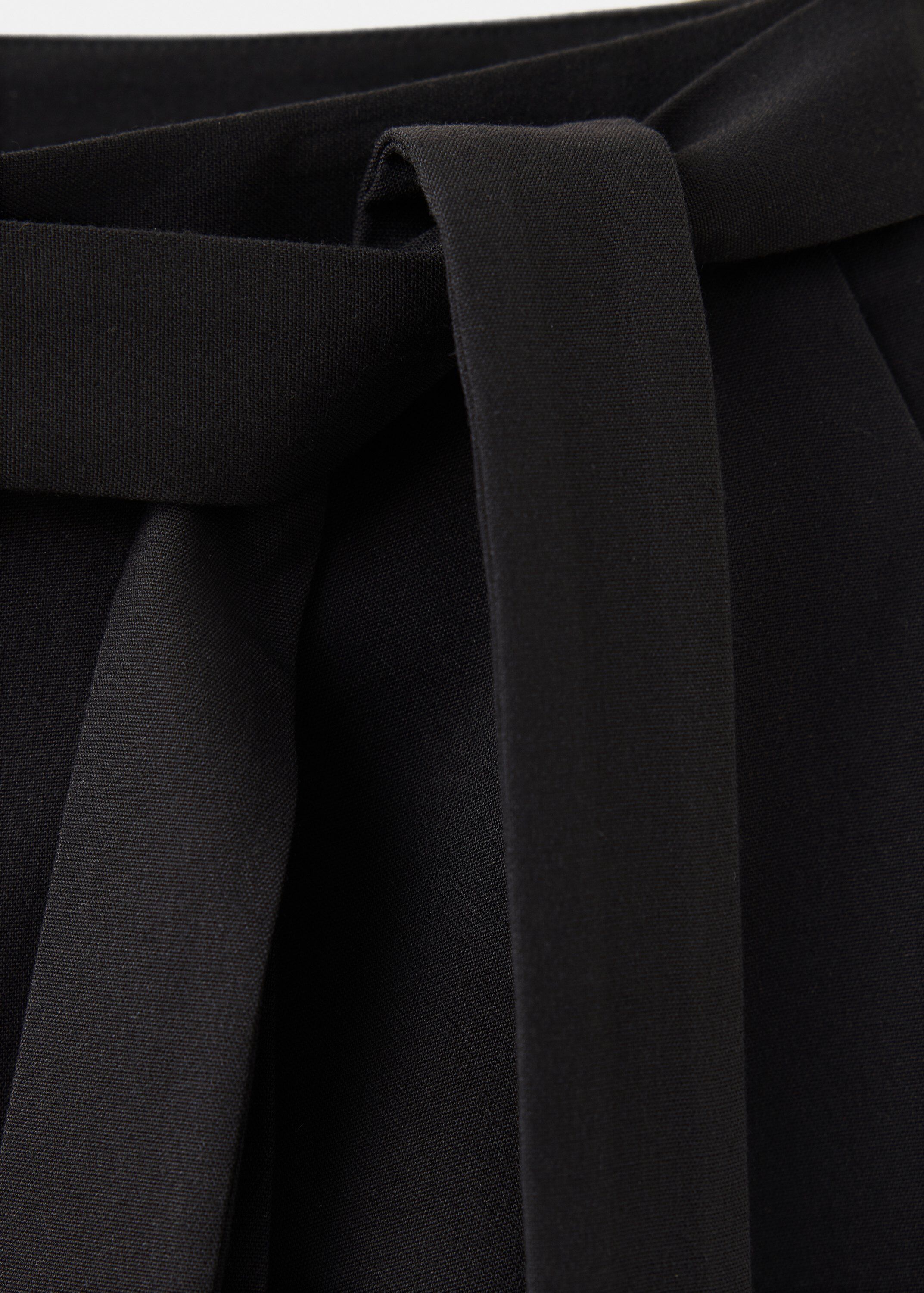 Bow straight trousers