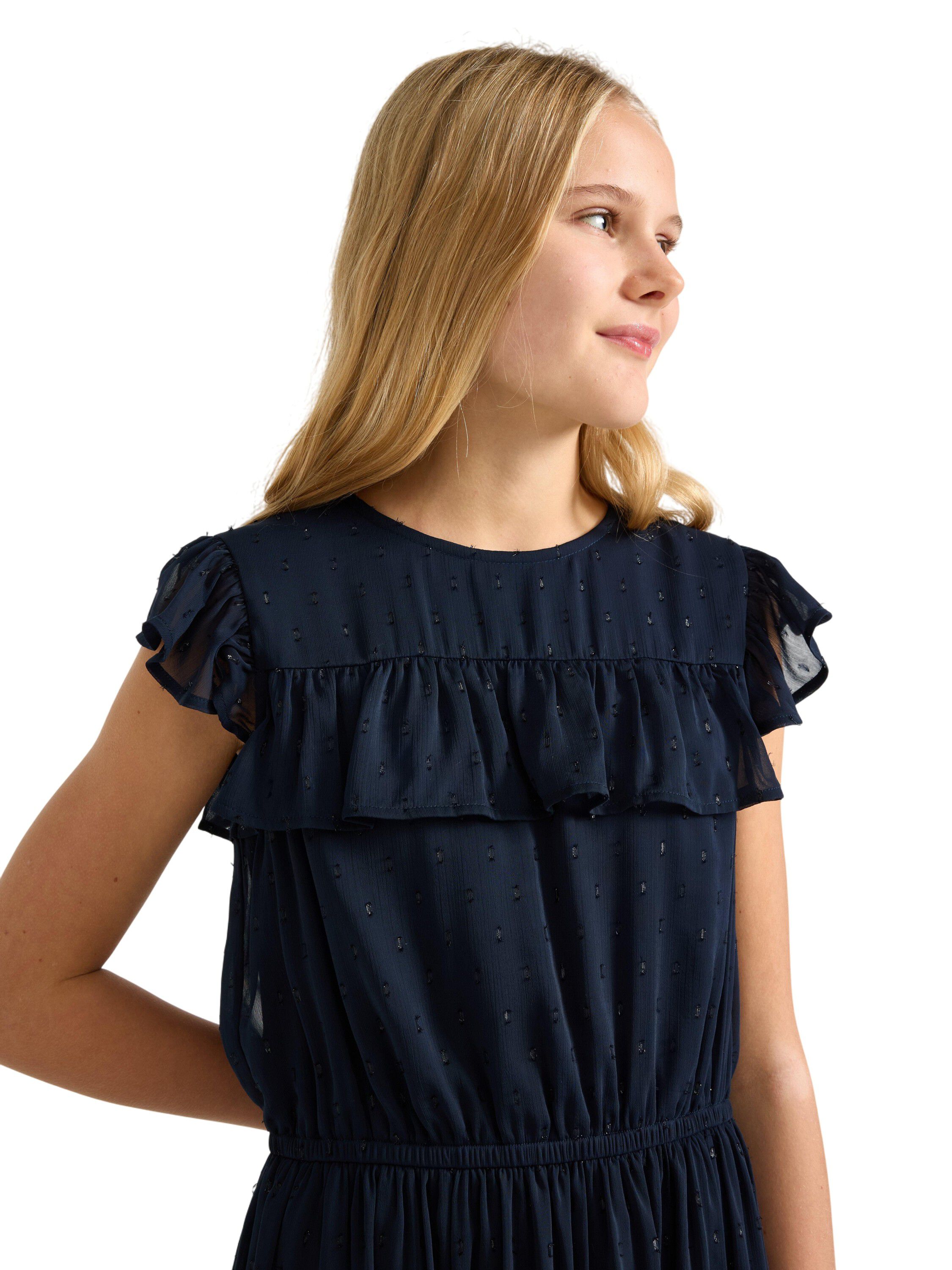 &Auml;rml&ouml;s kl&auml;nning i chiffong med vola