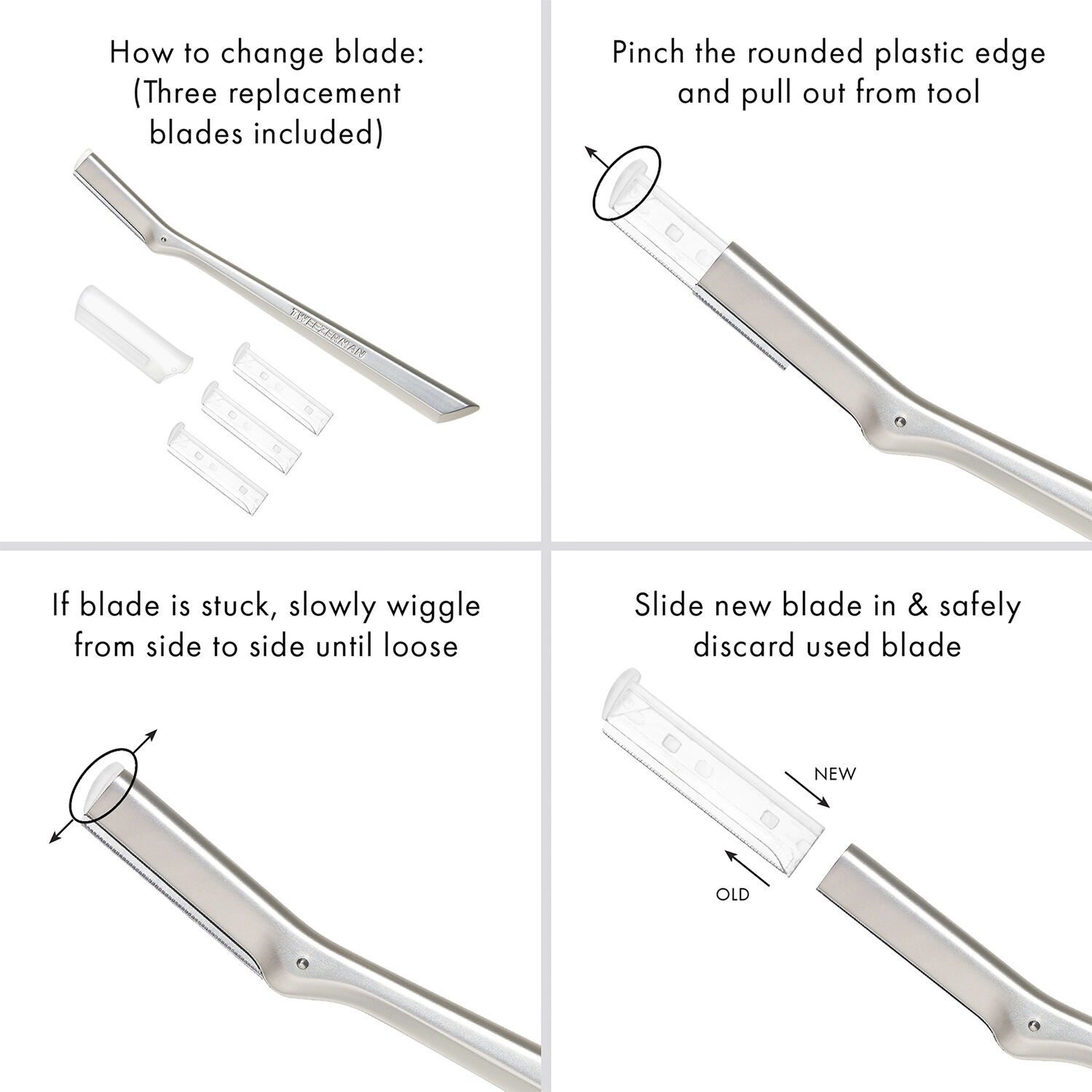 TWEEZERMAN Facial Razor