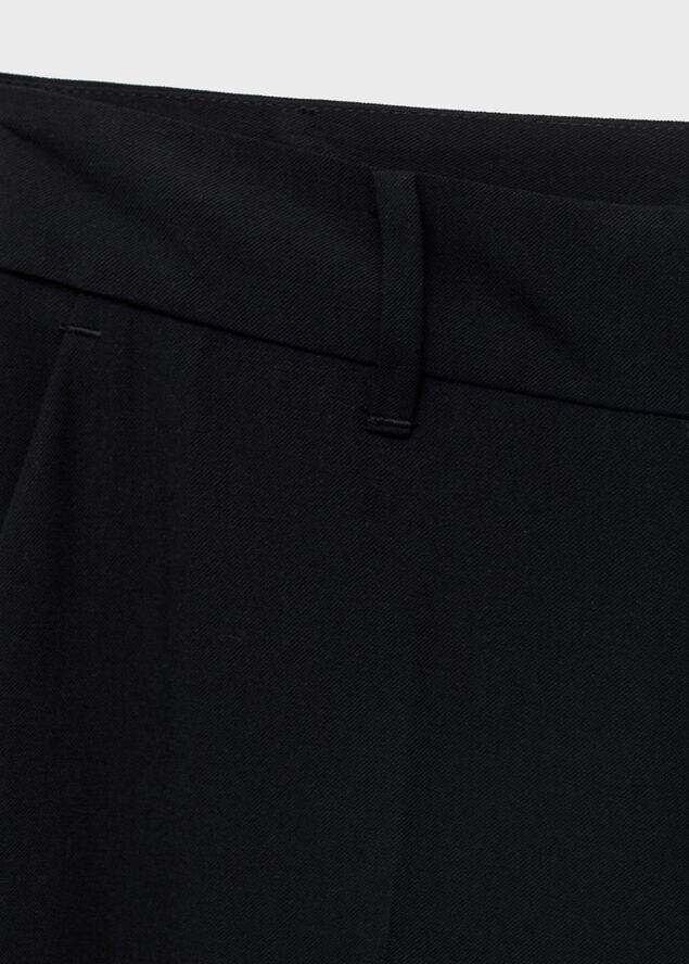 Straight mid-rise trousers