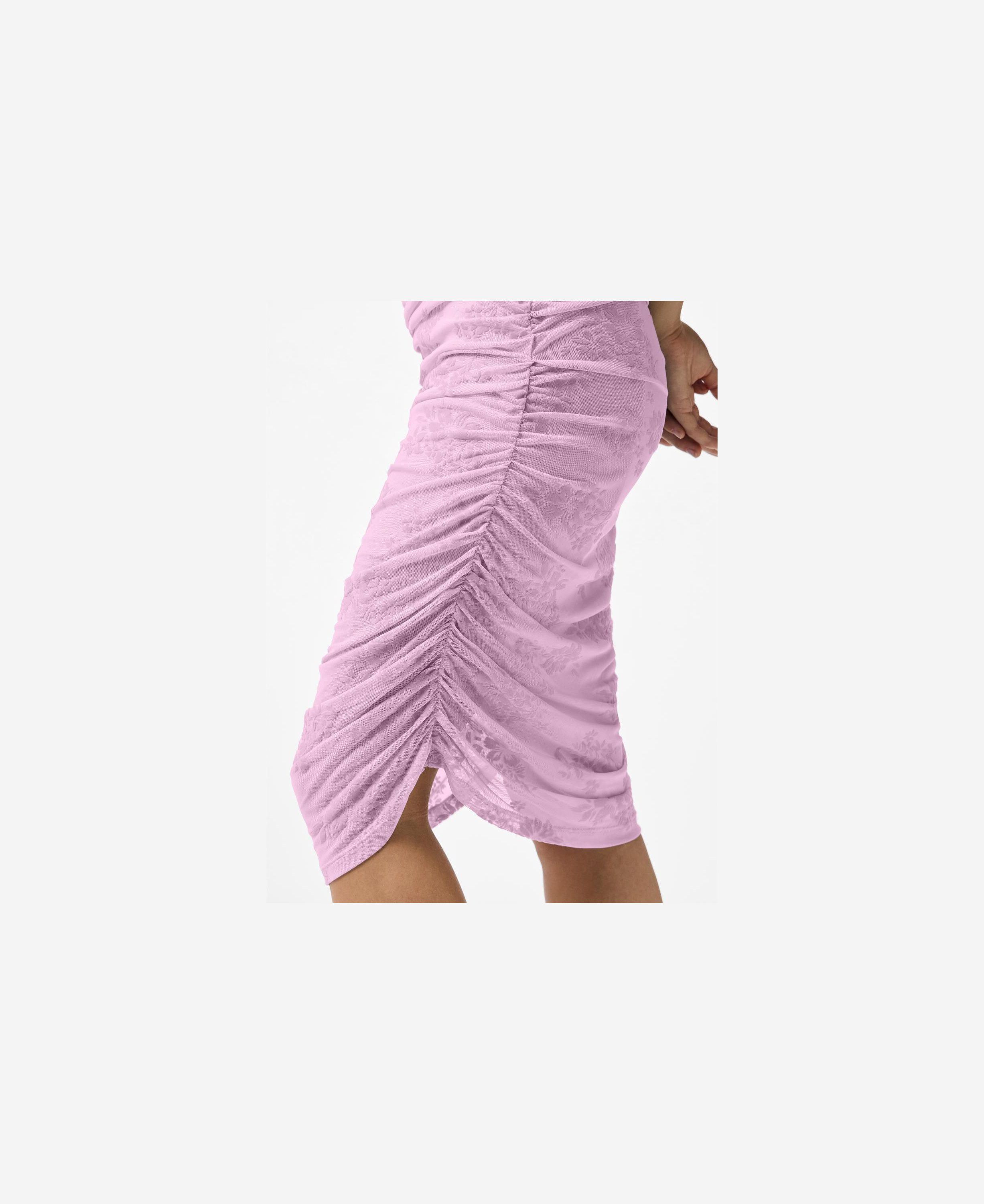 PCMERRY SL RUCHING SHORT DRESS JRS