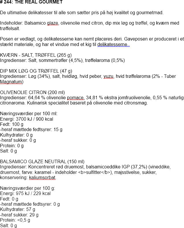 Gavepose - the real gourmet