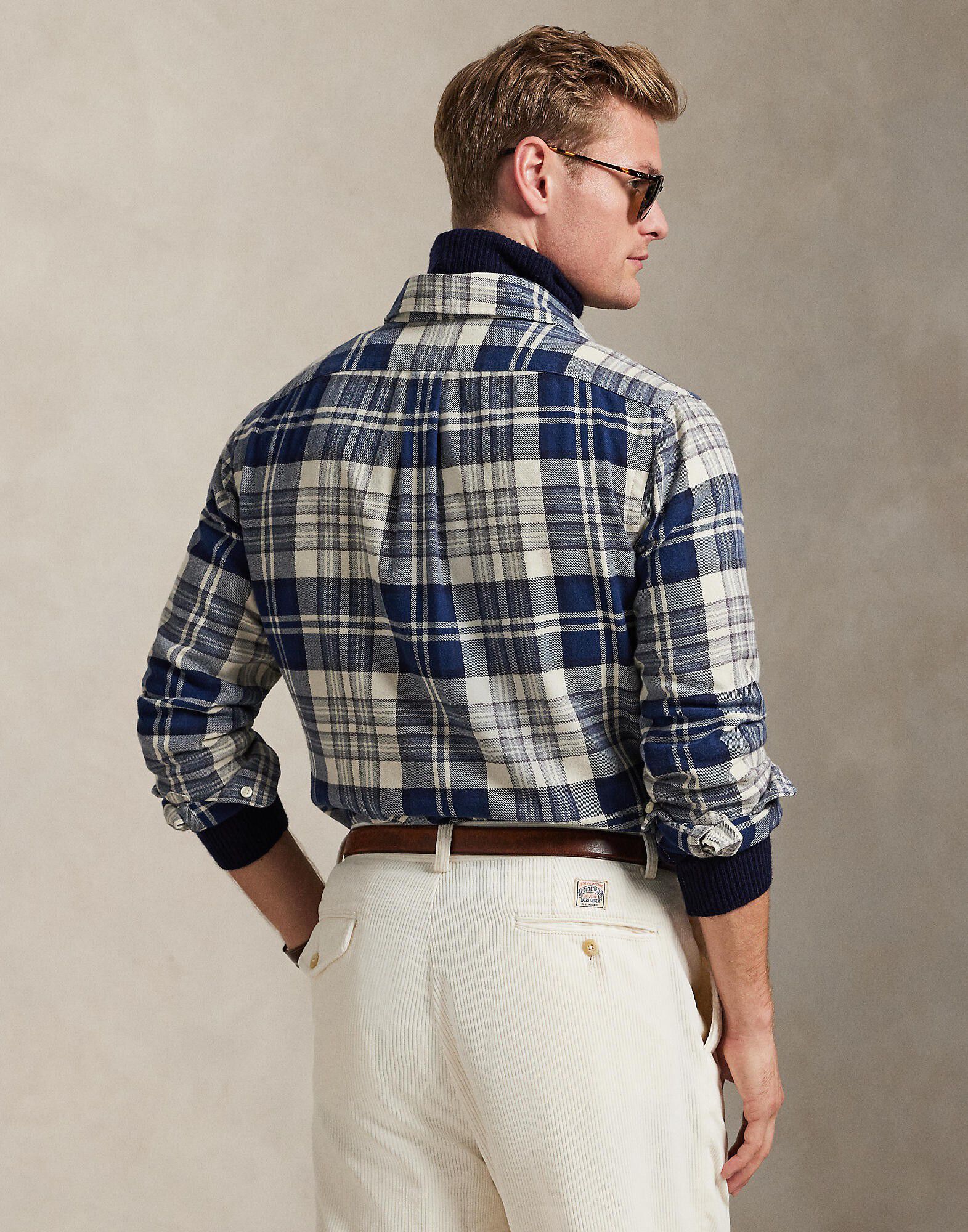 Classic Fit Plaid Twill Shirt
