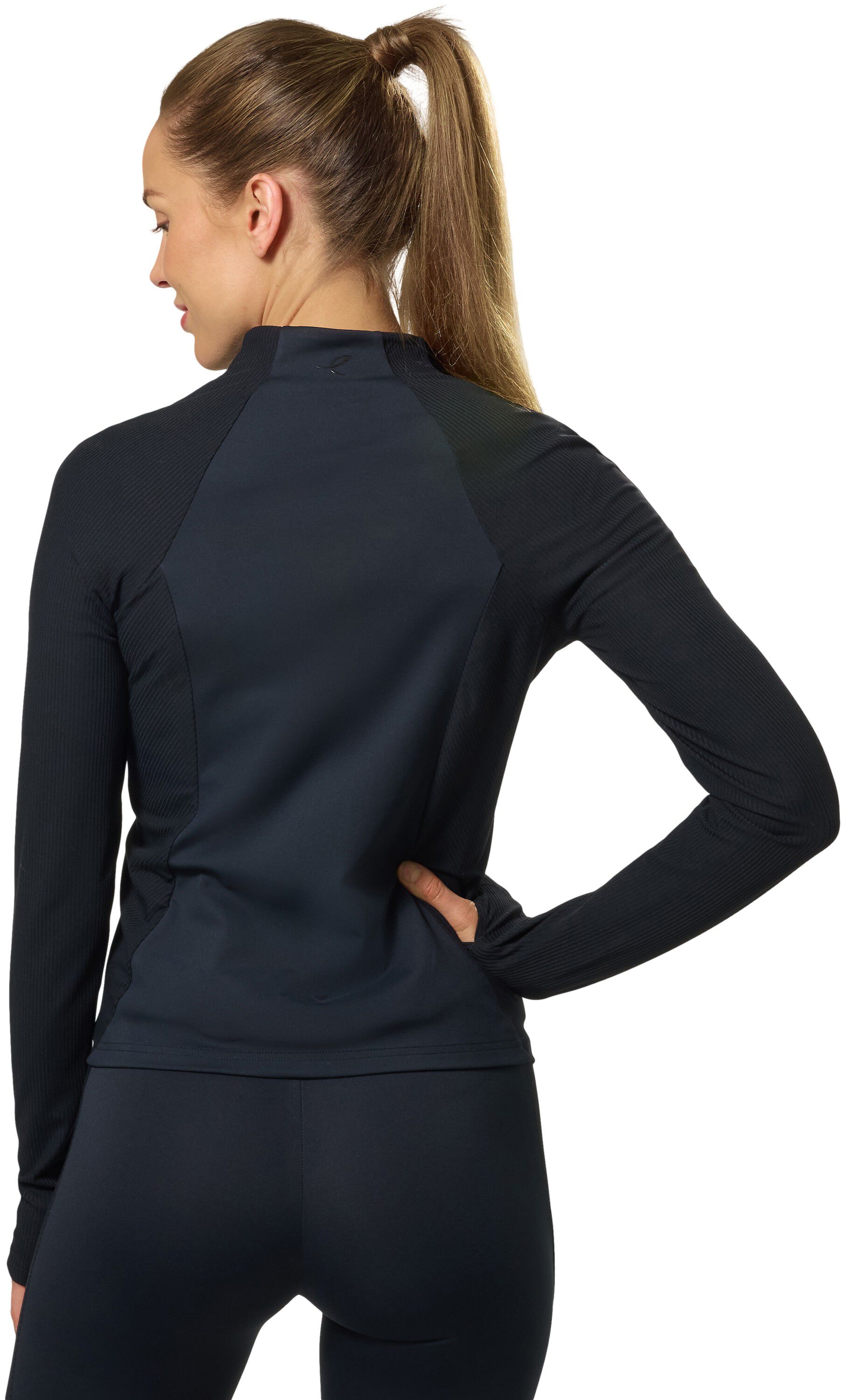 ENE ELLY W RIB ZIP JACKET