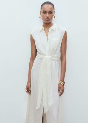 Bow shirt dress