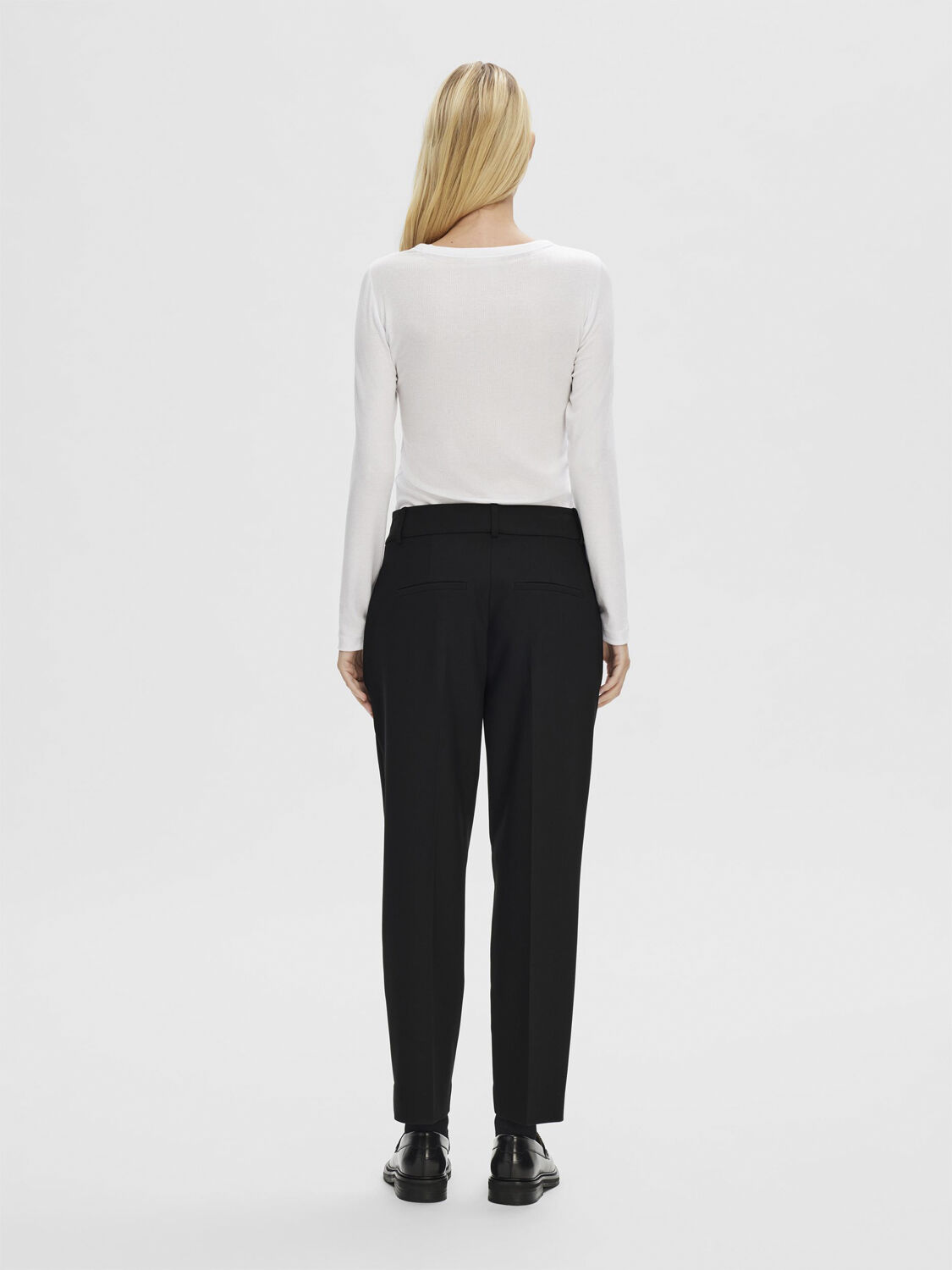 SLFRITA-RIA MW CROPPED PANT BLACK N