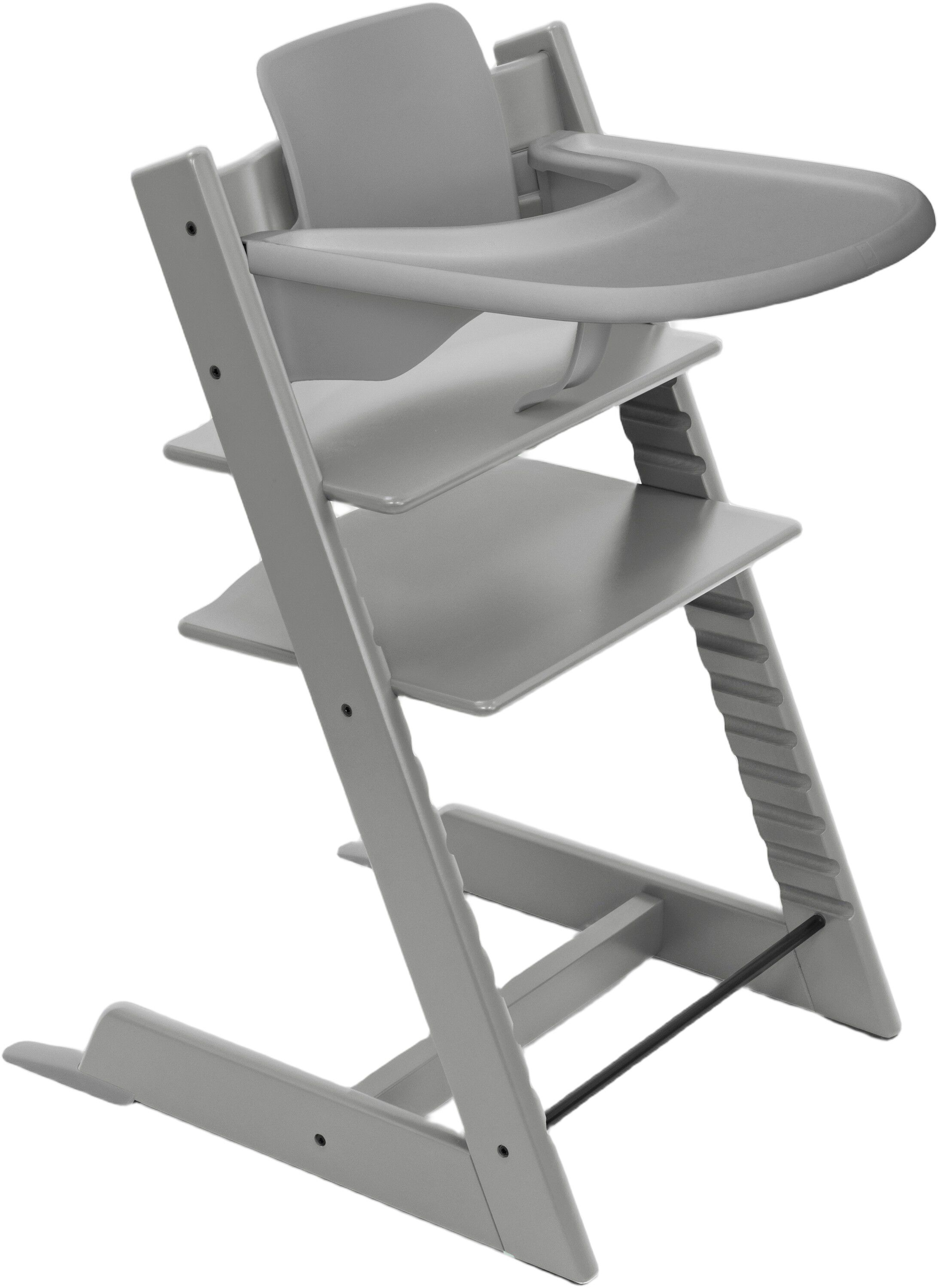 Tripp Trapp Stol Storm Grey + Babyset + Tray Grey
