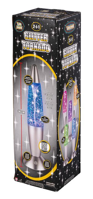 2-i-1 TORNADO-GLITTERLAMP