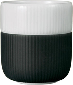Fluted Contrast Mug 35cl Anthracite