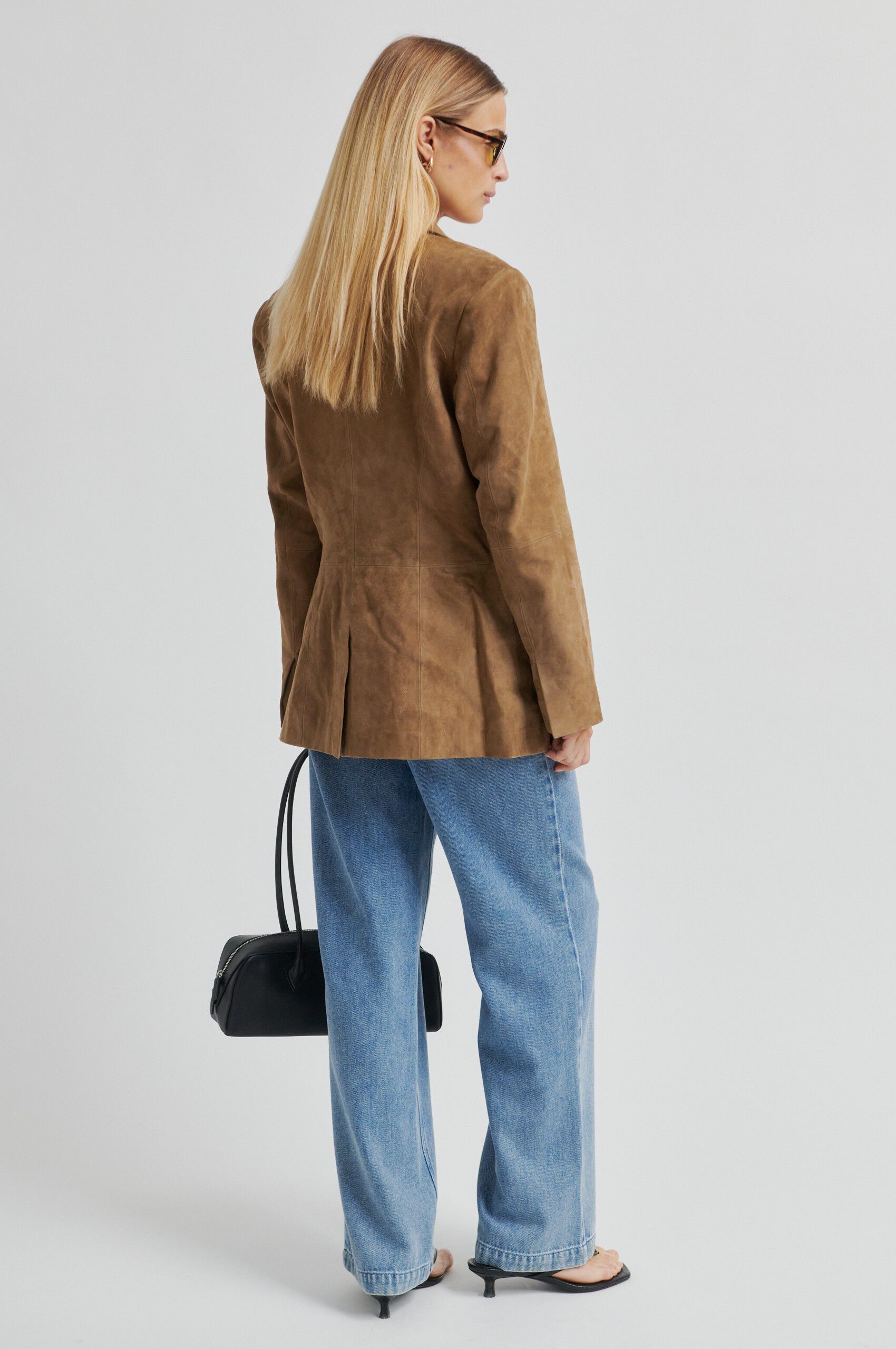 Suellen Fitted Suede Blazer