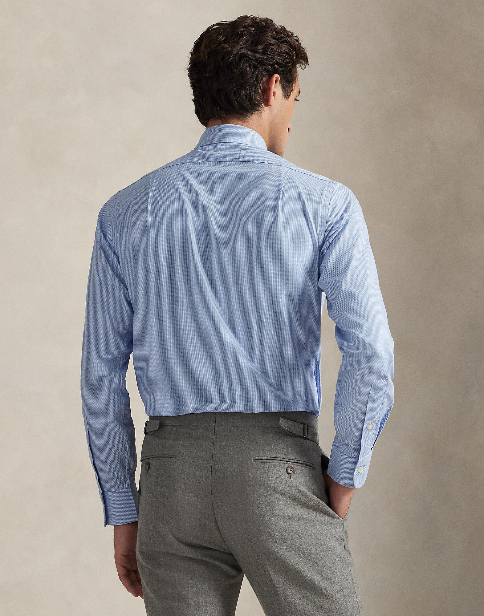 Custom Fit Houndstooth Twill Shirt