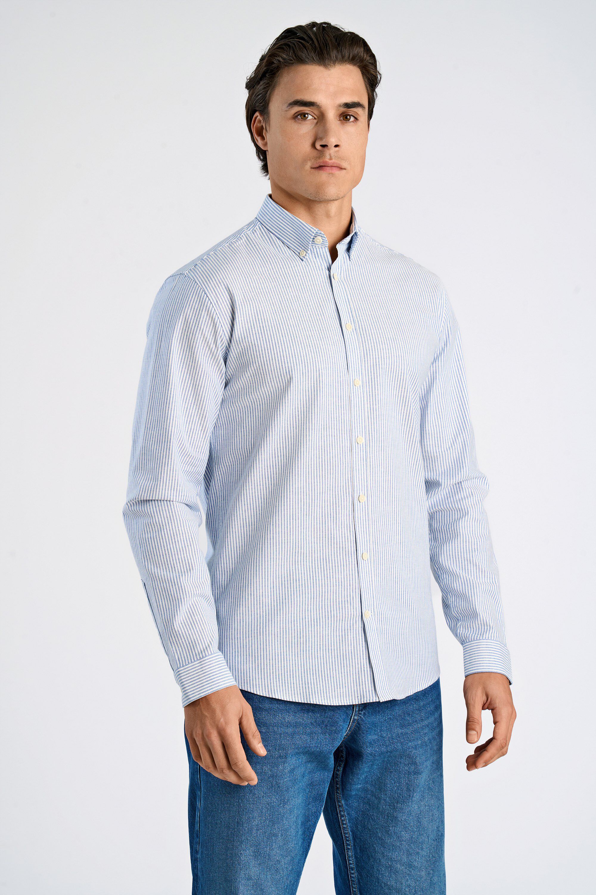 Striped superflex oxford L/S