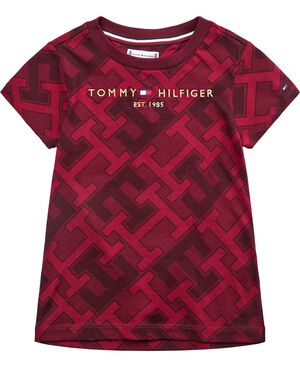 AOP MONOGRAM TOMMY LOGO TEE S/S