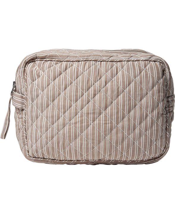 Moira 2 G toilettaske Beige / White Double Stripe