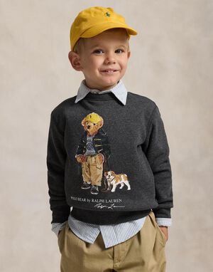 Polo Bear Heathered Fleece Sweatshirt