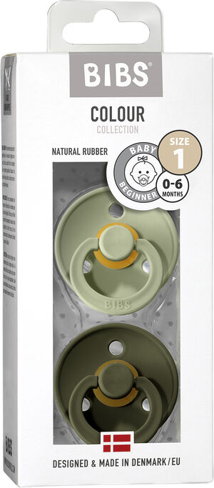 BIBS Colour 2 PACK Sage/Hunter Green